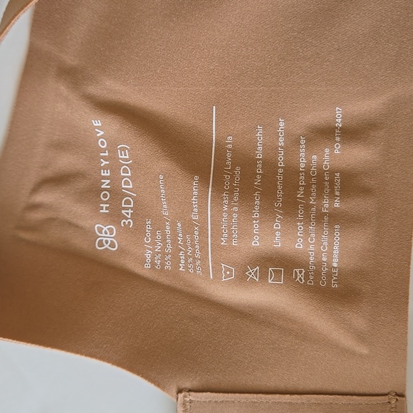 Honeylove Liftwear Crossover Bra Nude Sand Size 34D/34DD (E) - Picture 5 of 5